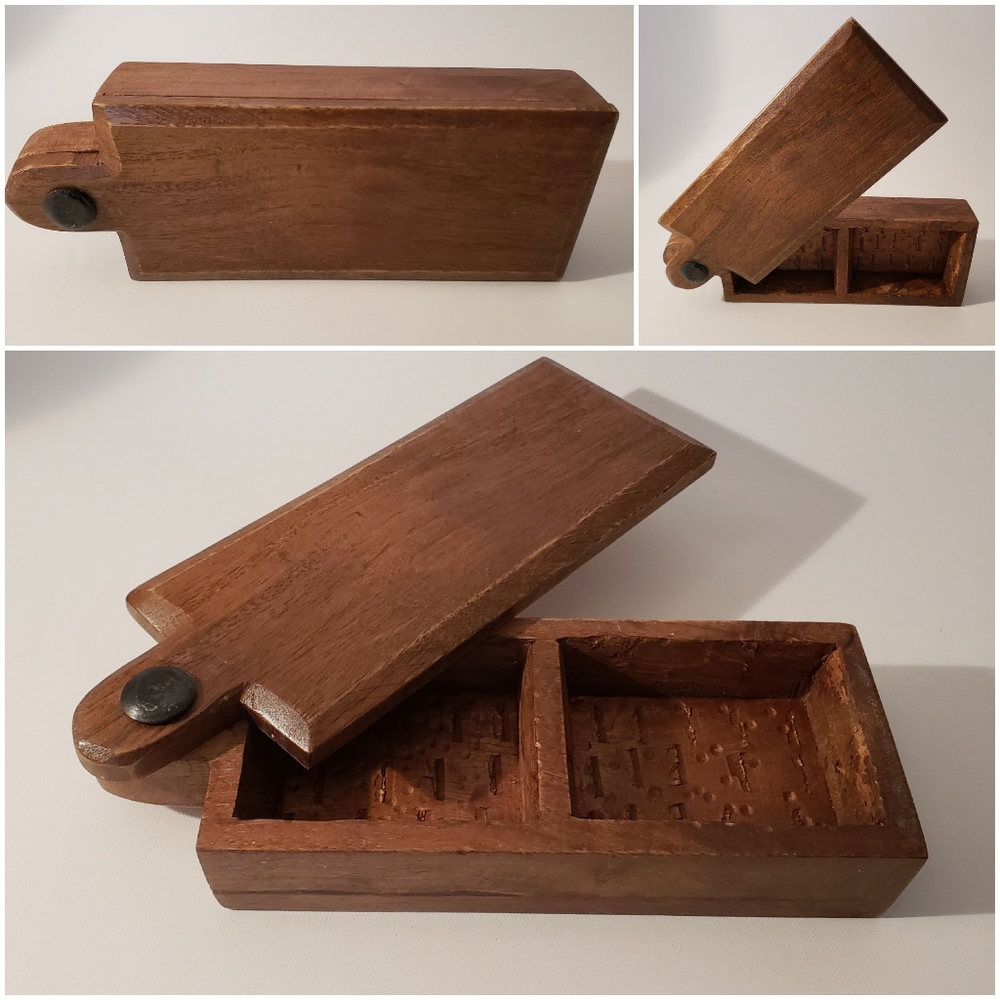 Handcarved Wooden Box